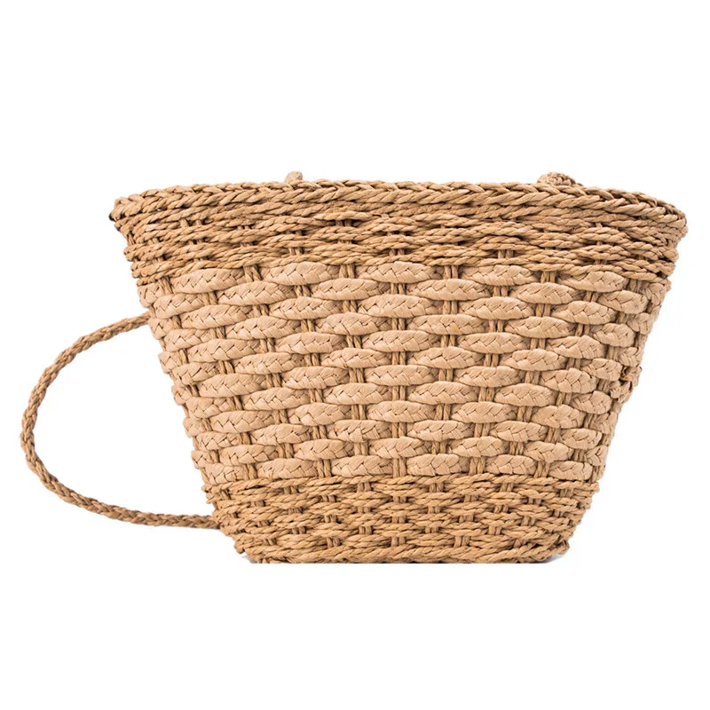 

New Summer Women'S Bag Large-Capacity Fashion Woven Shoulder Bag Big Bag Wild Straw Bag Tide