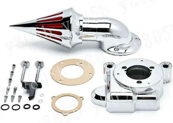 Chrome Motorcycle Spike Intake Air Cleaner Kits For Harley Davidson  Electra Glide Ultra Clsc Tri Glide Ultra FLHTCUTG 2014-2015