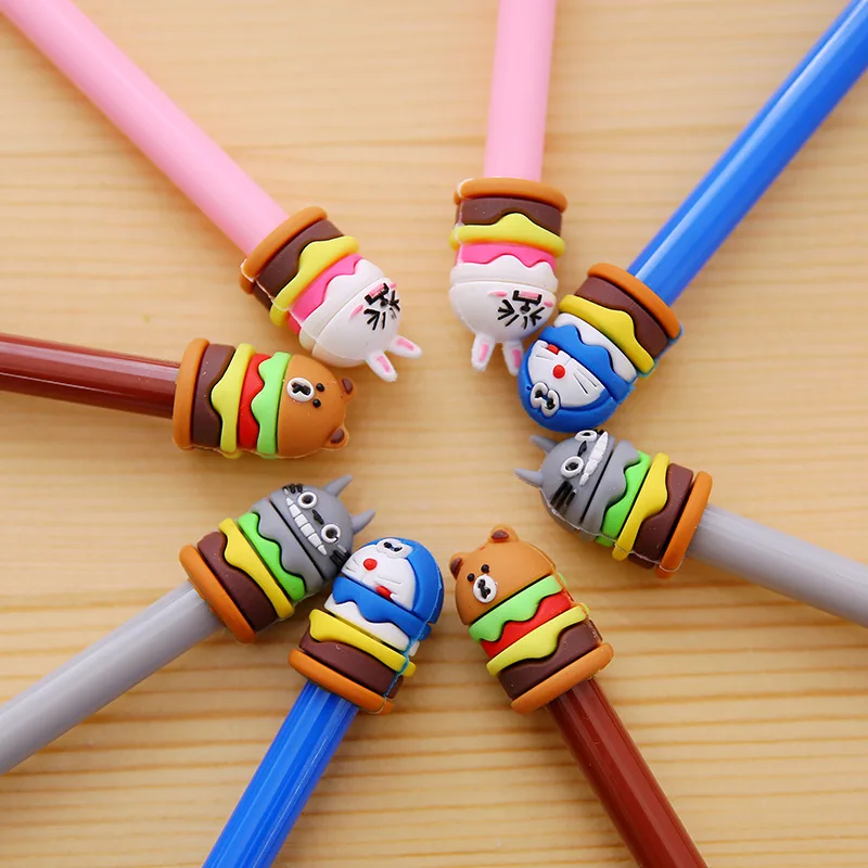 

36 Pcs Animal Cartoon Creative Neutral Signature Pen Student Study Stationery Wholesale Factory Pen Cute Stationary