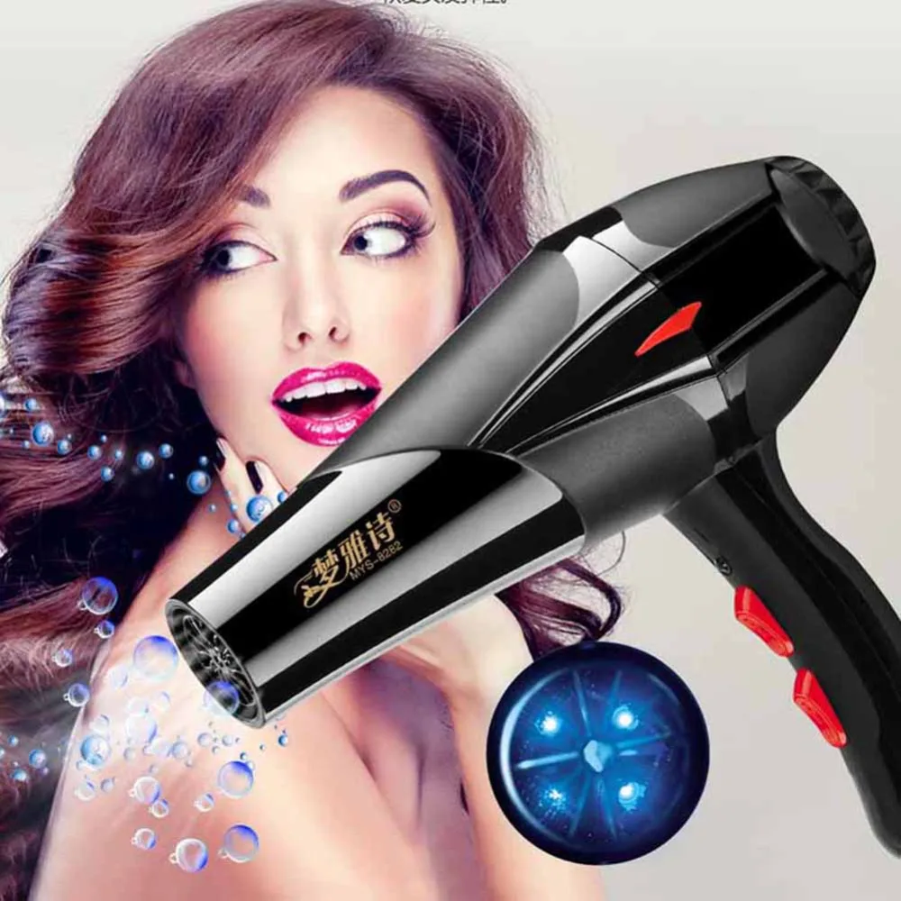 

Professional Strong Power Hair Dryer With 4 Gifts Travel Home Use Hair Blower Styling Tools Quality Silent Electric Hairdryer