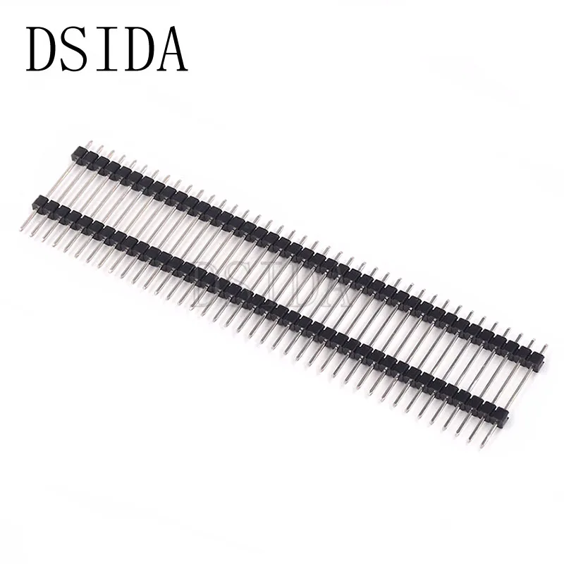 2 шт./лот 40 Pin 1 * 40PIN 1X40PIN 1*40P 1X40P 2-сторонний Однорядный штыревой разъем 1*40 54 мм