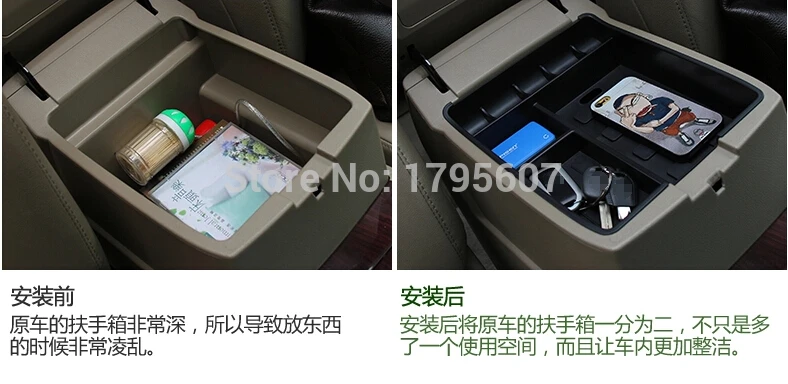 EAZYZLING автомобильный Стайлинг подлокотник коробка для хранения перчаток коробка для хранения лотка коробка для Toyota Highlander 2009-, авто аксессуары