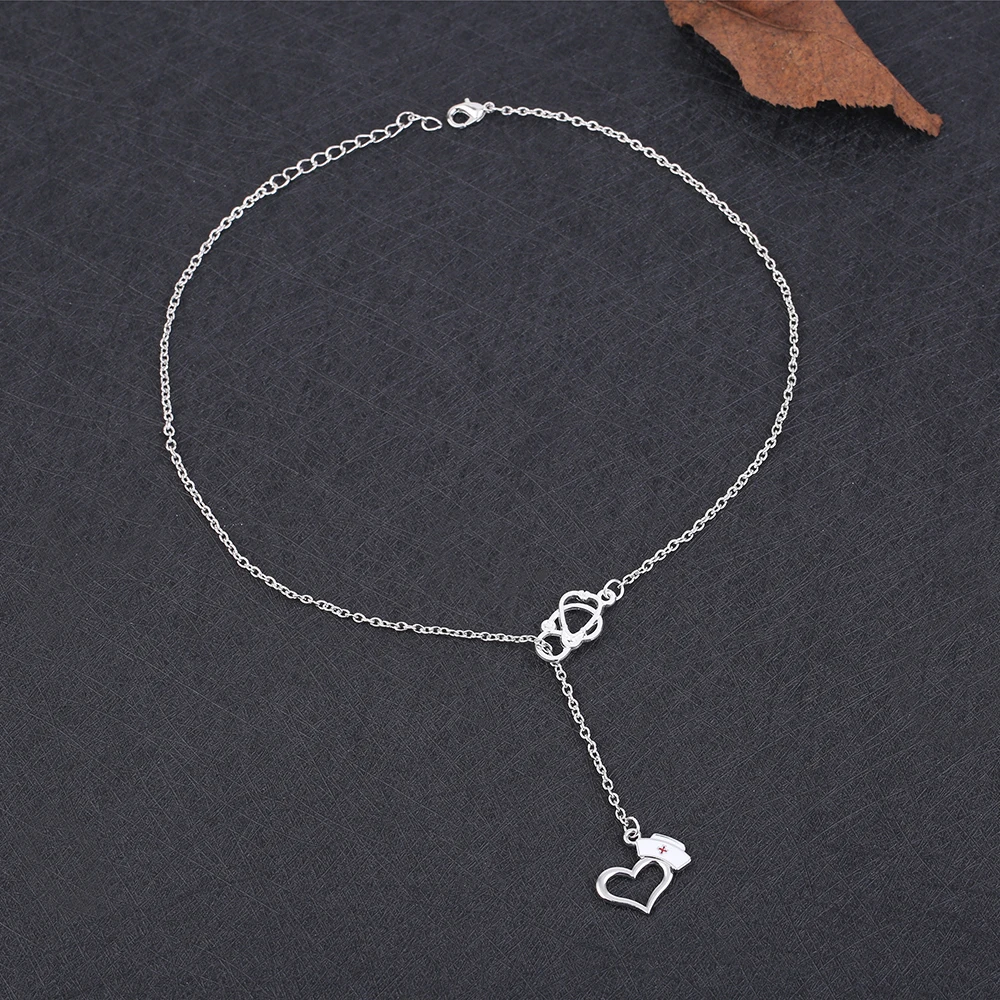 my-shape-Nurse-Doctor-necklaces-pendants-nurse-cap-Stethoscope-Necklaces-Jewelry-Wholesale-Trendy-hollow-bead-necklace.jpg_ (1)