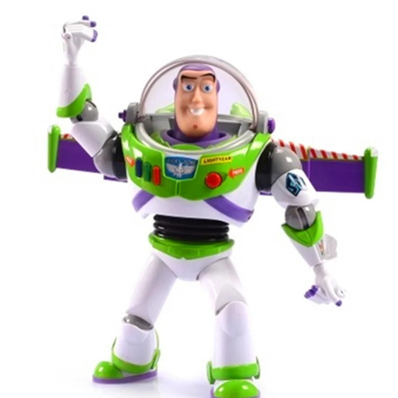 

30CM Toy Story Buzz Lightyear with Light Sound Movable Joint Figurine Dolls Toys PVC Action Figure Collection Model Toy H681