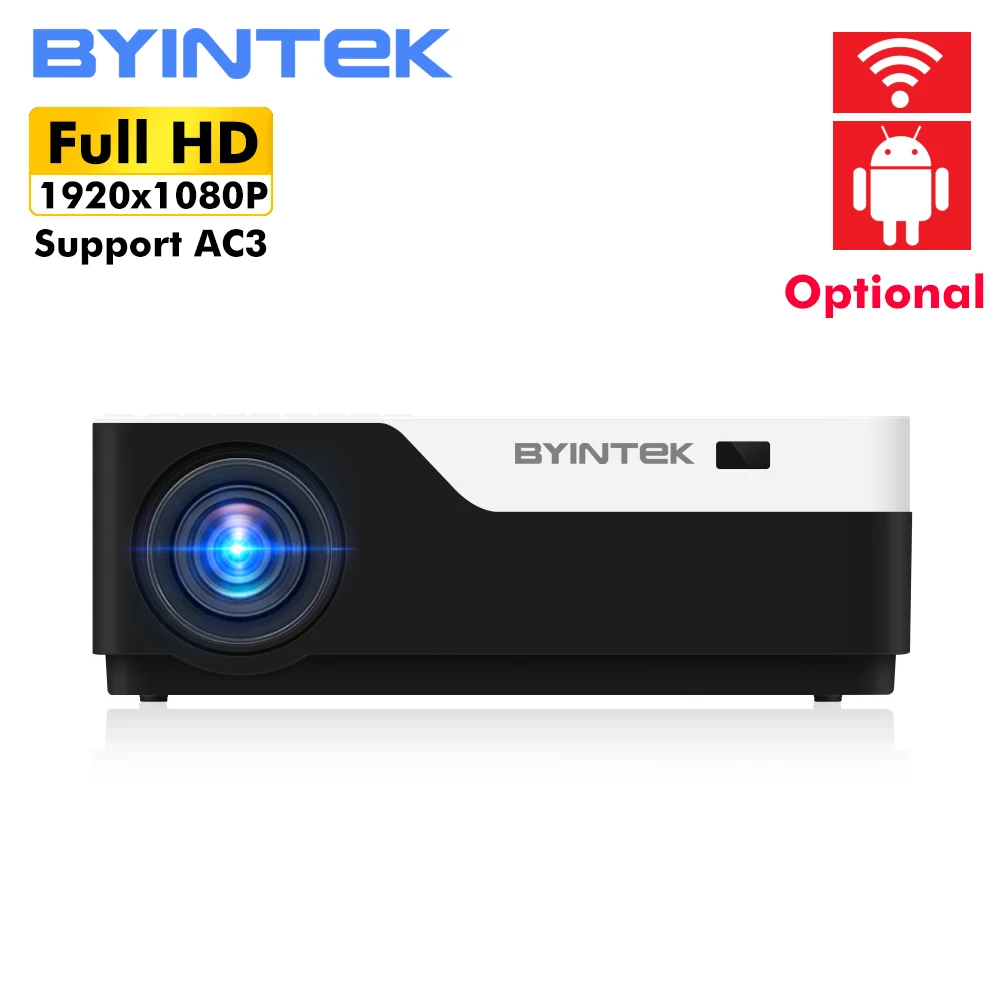 BYINTEK القمر K11 200 بوصة 1920x1080 1080 P إضاءة ليد كاملة الوضوح عارض فيديو مع HDMI USB ل عبة فيلم سينما المنزل المسرح BYINTEK القمر K11 200 بوصة 1920x1080 1080 P إضاءة ليد كاملة الوضوح عارض فيديو مع HDMI USB ل عبة فيلم سينما المنزل المسرح
