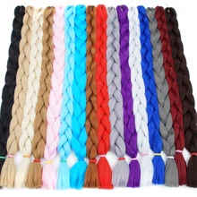 ELEGANT MUSES Synthetic Jumbo Braid Twist Crochet Hair Extension and Hair Weaving African YAKI Style Crochet Braiding Hair