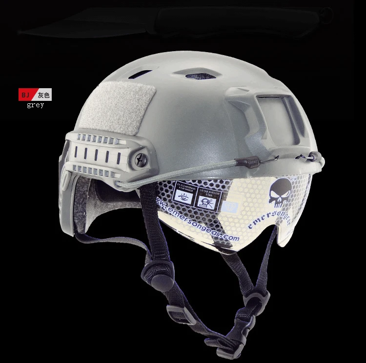 2018 новые тактические военный шлем страйкбол шлем спортивные аксессуары Пейнтбол БЫСТРО прыжки BJ защитный съемки с Goggle