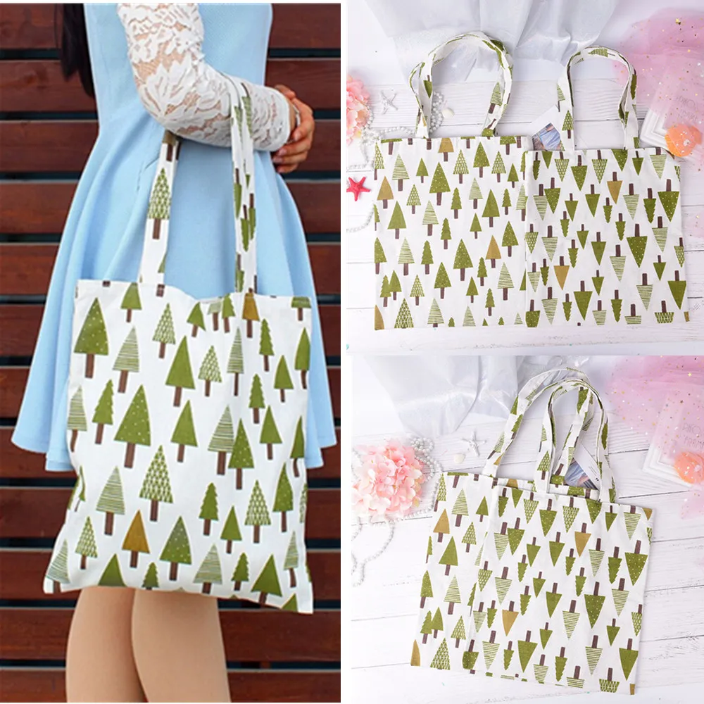 Women Canvas Tote Bag Female Casual Beach HandBag Eco Shopping Bag Summer Daily Use Foldable Canvas Shoulder Bag Canvas Tote