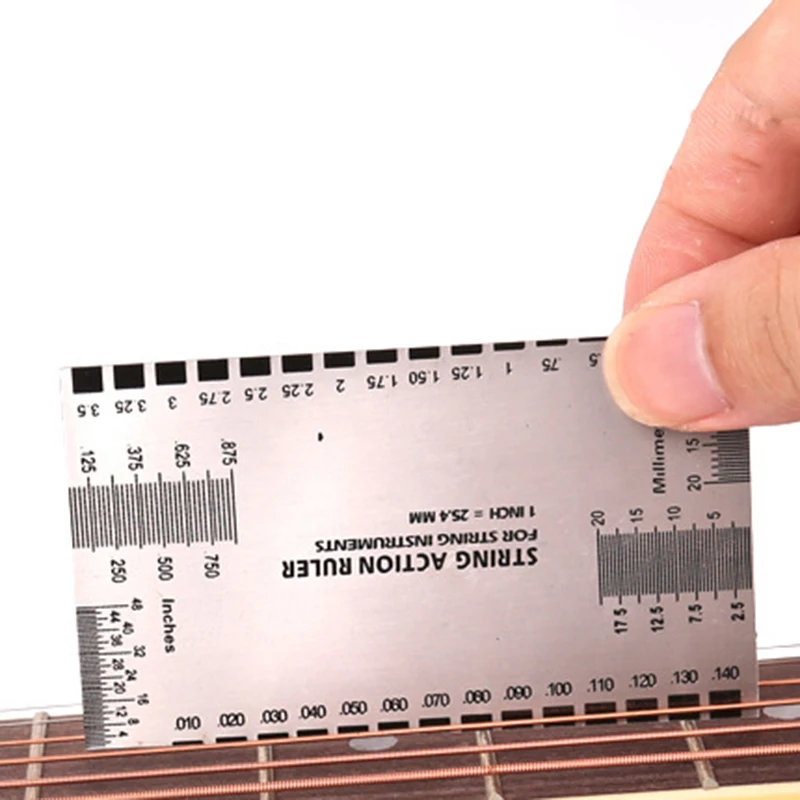 

Guitar Parts Accessories String Action Gauge Ruler Baroque Guitar Bass String Pitch Luthier Tool for String Instruments New 42 B