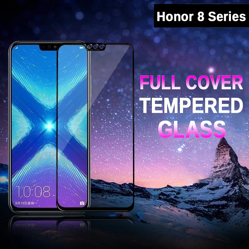 Защитное стекло для Huawei Honor 8X закаленное 9H 3D полное покрытие Защитная пленка 8S 8C 8A