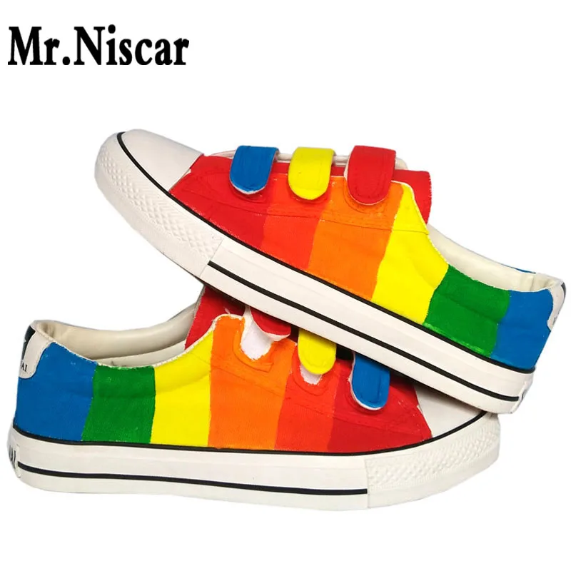 Mr. Niscar/Модные женские повседневные кроссовки дышащая парусиновая обувь с