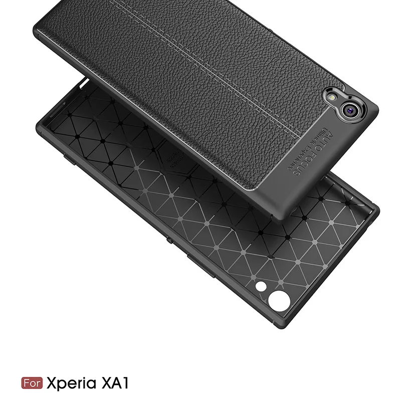 Litchi silicone case sony xperia xa1 (2)
