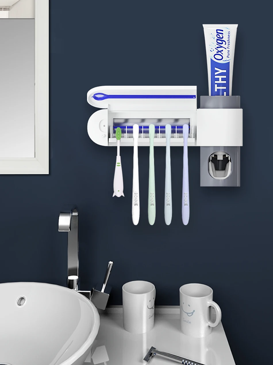 2 в 1 УФ зубная щетка стерилизатор держатель зубной щетки автоматическая соковыжималка для зубных паст