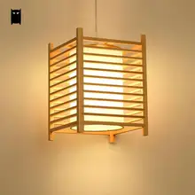 Подвесной светильник с деревянными татами в деревенском стиле, подвесной светильник в корейском, азиатском и японском стиле для дома, столовой, ресторана