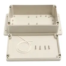 Waterproof Plastic ABS Electronic Project Box Enclosure Case 200x120x75MM White waterproof abs plastic electronic box white case 6 size
