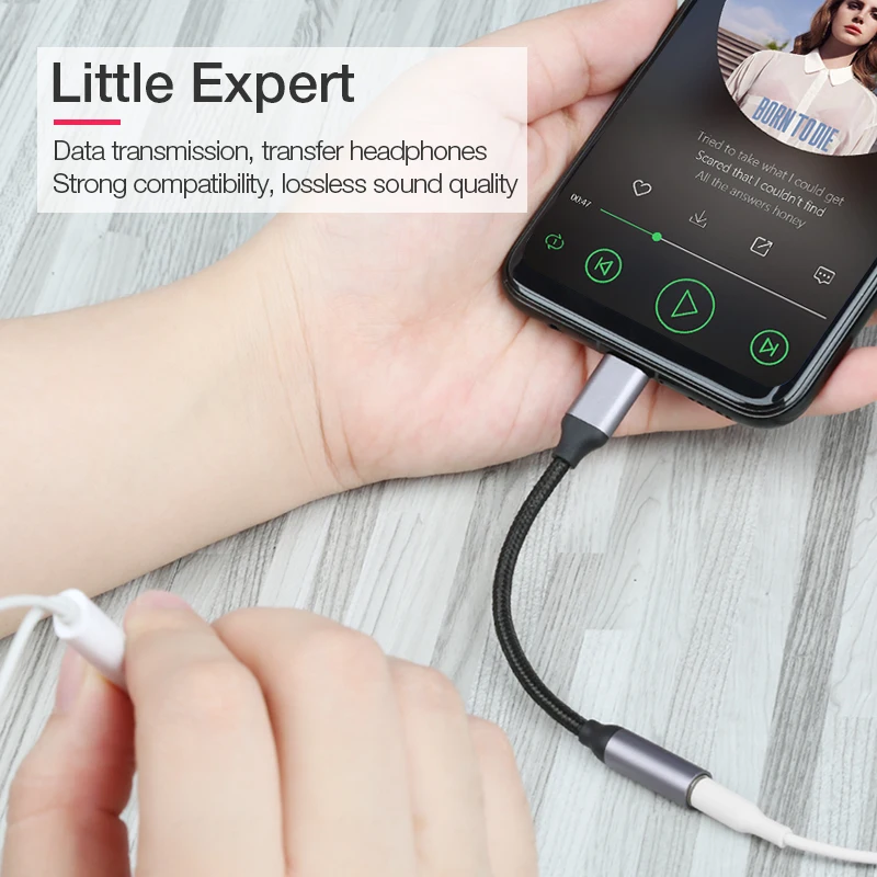 Кабель адаптер COOLREALL для наушников Type C 3 5 Jack USB мм AUX Huawei Mate 10 P20 Xiaomi Mi 6 6X 8 Mix 2s| |