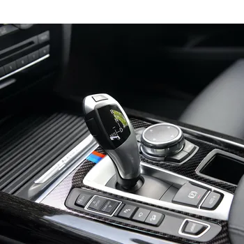

Car Styling For bmw f15 f16 x5 x6 3D Carbon Fiber Stickers Decorative Cover trim Strip for Car Control Gear Shift Panel Interior