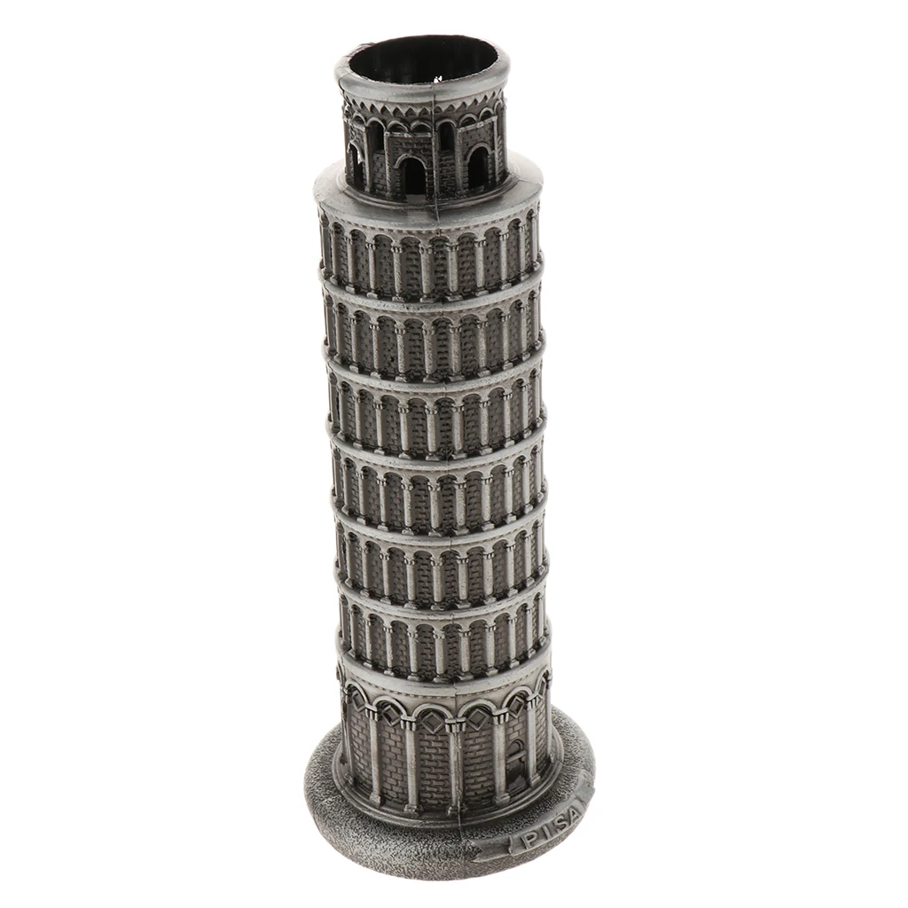Vintage Italian Pisa Leaning Tower Figurine Statue Building Model Desktop Decoration Ornaments Home DIY Decor