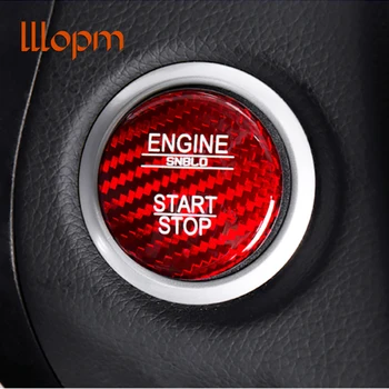 

For Mercedes Benz A B C GLC GLA CLA ML GL Class W176 W246 W205 X253 X156 C117 Engine Start Button Carbon Fiber Cover Car Styling