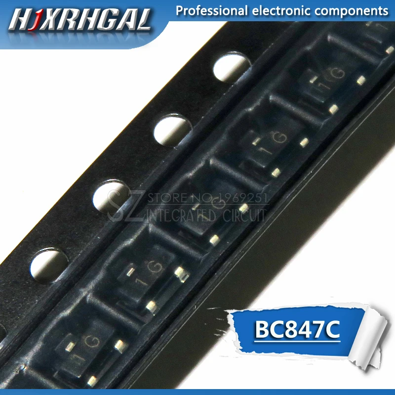 

100pcs BC847C SOT-23 BC847 SOT23 SOT SMD SOT23-3 3B transistor