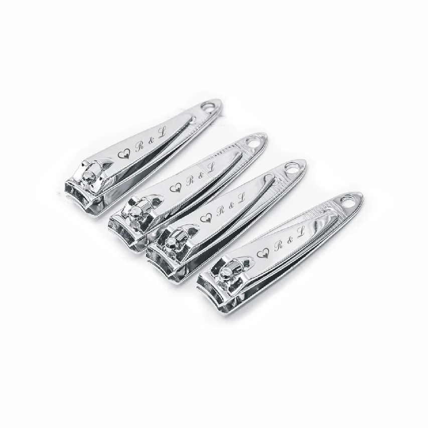 

Cute Fashion mini Nail Clippers Cutter custom engraved free with any logo text on the surface 20pcs/lot best wedding gift favors
