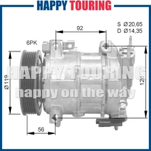 5SEL12 6SEL16C A/C компрессор для PEUGEOT 308 508 CC RCZ SW 9659875480 9676443980 9676862380 9689079880 93030202 648739 6453WF