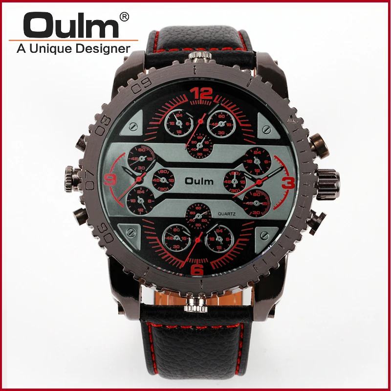 Fashion Quartz font b Luxury b font Brand font b OULM b font Watches 4 Time