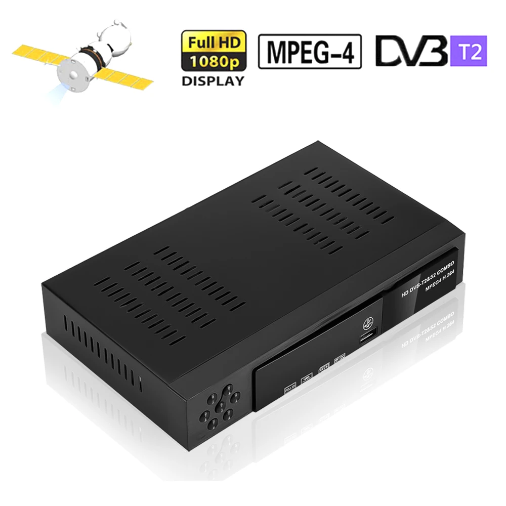 Цифровой спутниковый ресивер Kebidu HD DVB T2 + S2 ТВ-тюнер для приема MPEG4 ТВ-ресивер тюнер