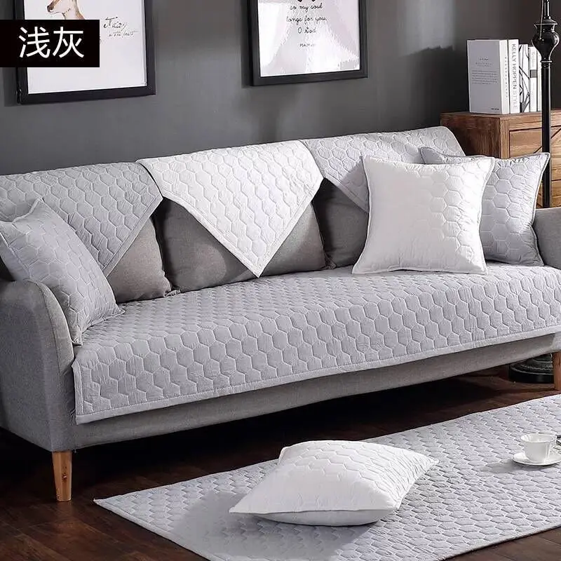 1 piece solid color cotton Anti dirty Sofa Cover Soft