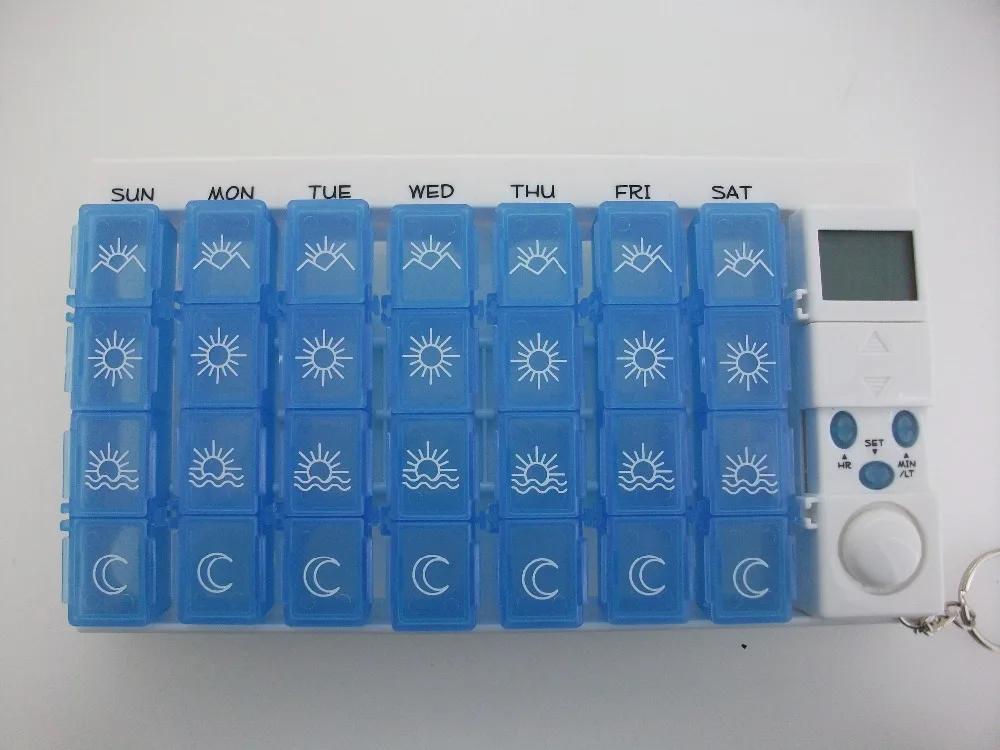 

Digital electronic pill box timer pill reminder Splitter Organizer 7days pill case with alarm timing Medicine Storage For Trave