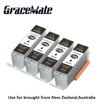 

4X black Ink Cartridges replacement For Canon PGI 670 XL PGI-670 PIXMA MG5760/MG5765/MG5766 for PIXMA MG7760 MG7765