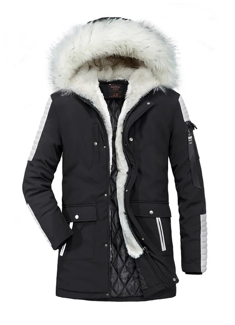 casaco de frio masculino com capuz