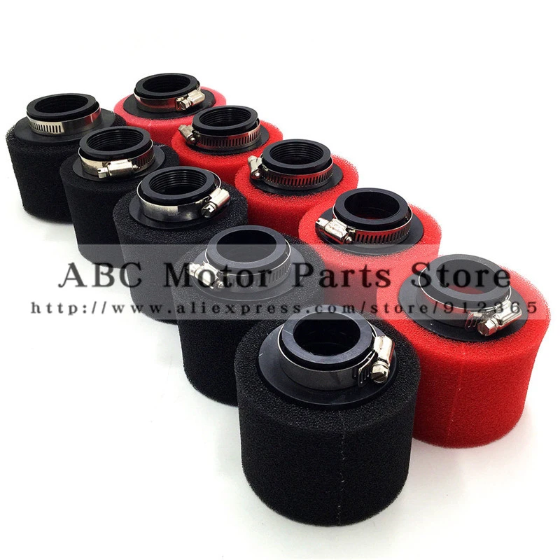 Luchtfilter Voor Racing Motorfiets Scooter Bike Dirt Pit Spong Soft Filter  Atv Voor GY6 50cc 35 42 45 48 rood Zwart|air filter for scooter|atv  filterbike air filters - AliExpress