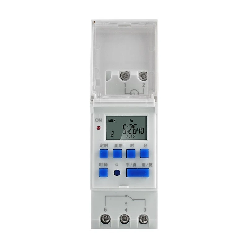 

Microcomputer Electronic Din Rail Mount Time Relay Control 180-260V 16A THC15A Weekly 24h/7d Programmable Digital Timer