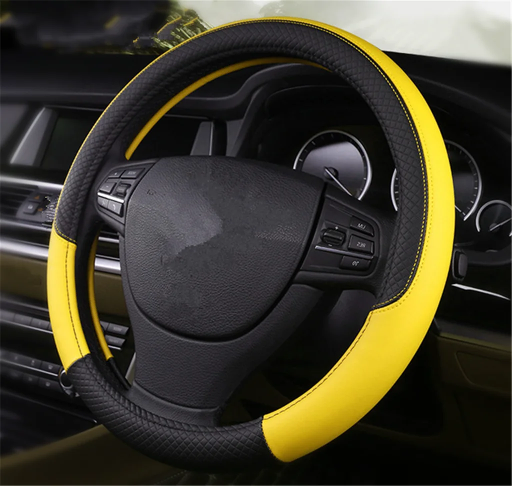 Крышка рулевого колеса автомобиля из искусственной кожи 38 см противоскользящие автозапчасти для Chevrolet Trailblazer Onix Tru Orlando Code