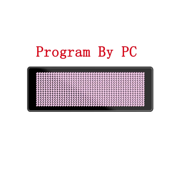 Brief Rechargeable Led Name Tag Mini Digital Bluetooth APP Programmable Scrolling Message Tag Badge Sign Support All Languages - Цвет: Pink-L