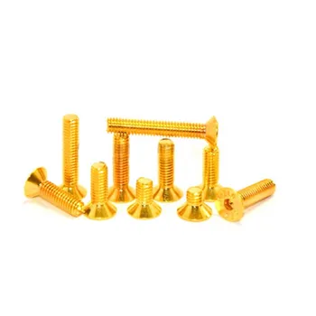 

M2 M2.5 M3 Allen Flat head Screws Countersunk head Bolts Titanium Plating 8PCS