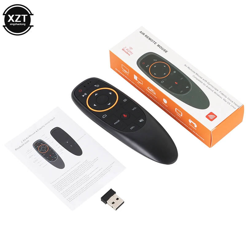 G10 Air mouse 2,4 ГГц беспроводной голосовой микрофон гироскоп Android tv Box T9 H96 Max X96 mini