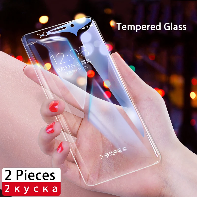 

2pcs protective tempered glass for Xiaomi Mi A2 8 Lite 6 6X Mi8 Mi6 Mix 3 2 2S Pocofone Pocophone F1 mia2 screen protector film