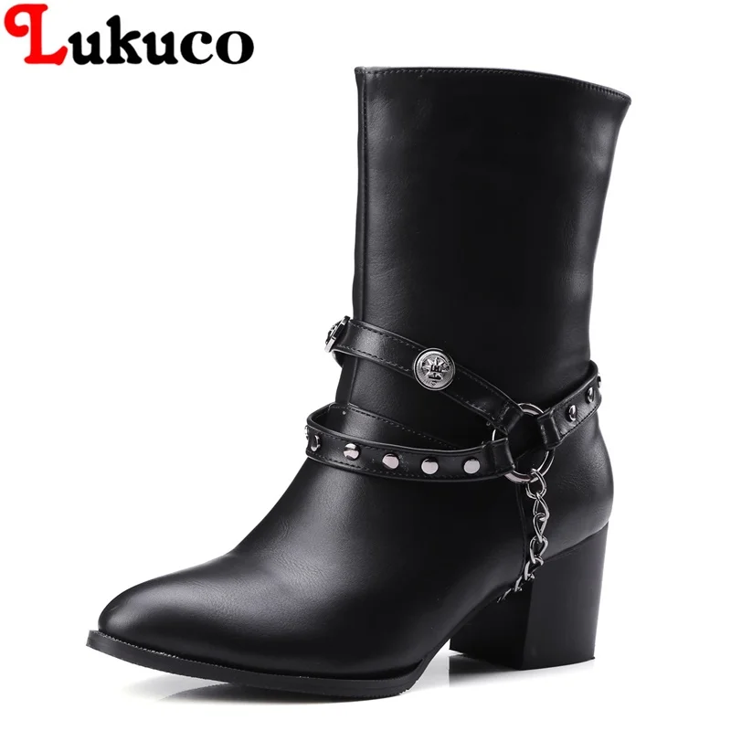 

2018 Mid-calf boots cool oversize 37 38 39 40 41 42 43 44 45 46 47 48 RETRO STYLE free shipping women pumps rivets design shoes