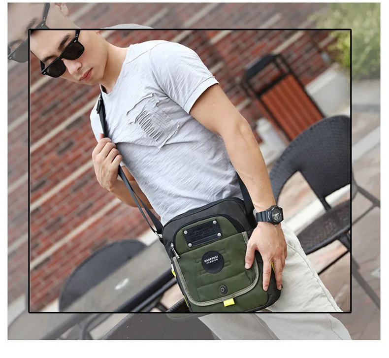 Водонепроницаемая нейлоновая мужская сумка-мессенджер на одно плечо, поясная сумка, кошелек для путешествий, повседневная сумка-тоут, Мужская маленькая сумка, сумки через плечо, XA170ZC
