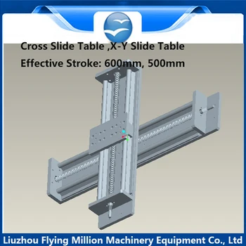 

Linear Slide Stage optical axis sliding table module X-Y cross slide table effective stroke 500/600mm
