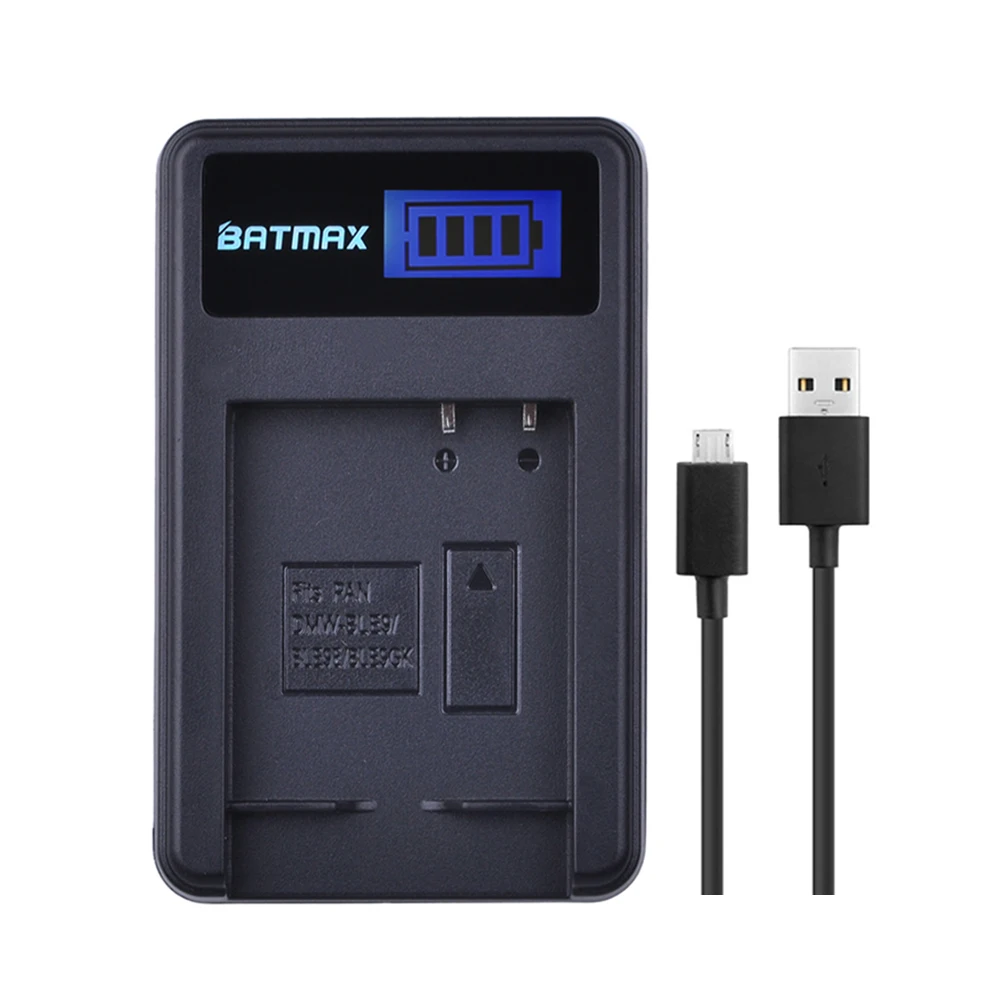 Batmax DMW-BLG10 ДМВ BLG10 DMWBLE9 ЖК-дисплей USB Зарядное устройство для цифрового фотоаппарата Panasonic BLG10E BLG10GK BLG10 DMC-GF6 DMC-GX7 GF6 GX7