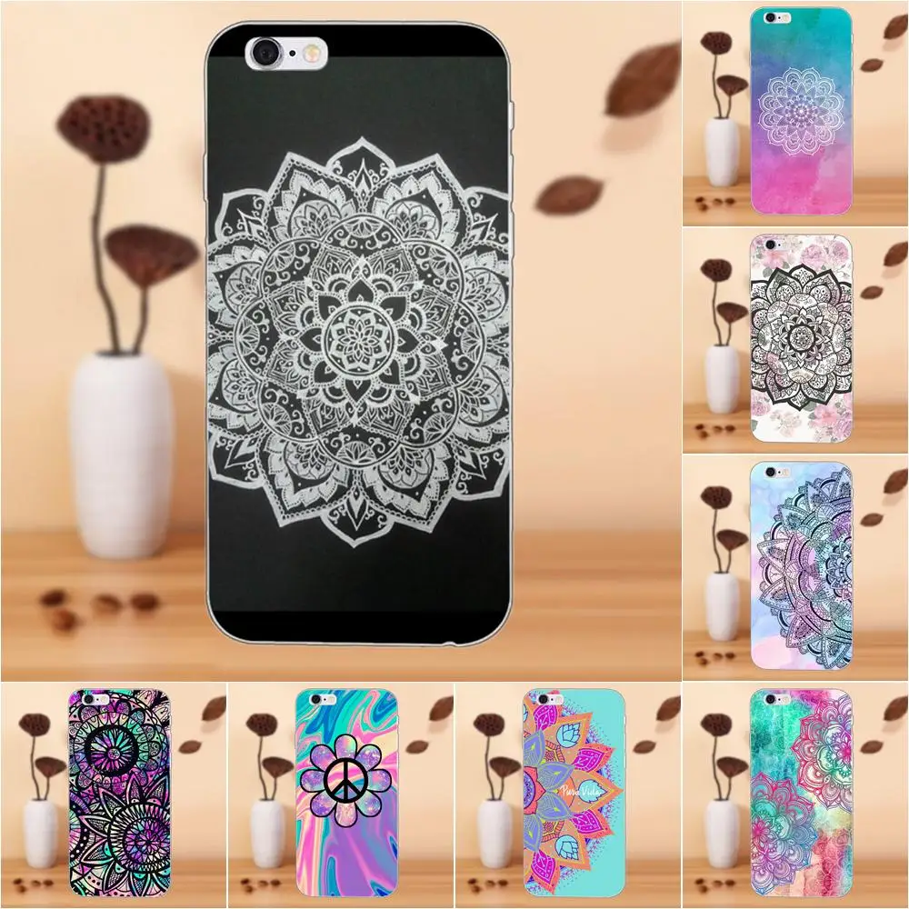 

Colorful Artistic Paisley Mandala Flower For Moto G G2 G3 G4 G5 HTC 530 626 628 630 816 820 One A9 M7 M8 M9 M10 E9 Plus U11