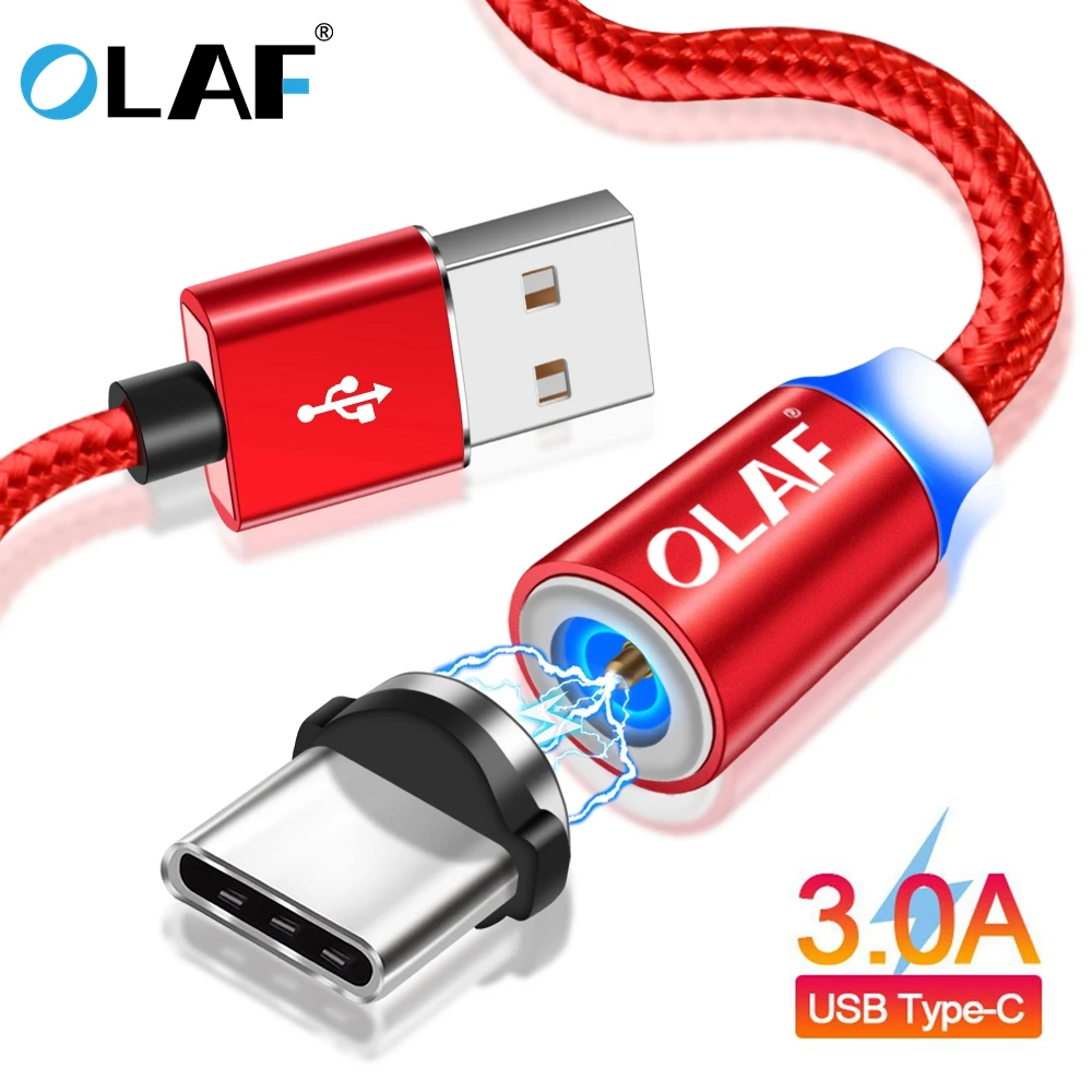 Магнитный USB C кабель для Samsung S8 + Type магнитное быстрое зарядное устройство