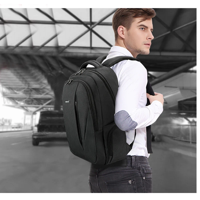 Tigernu USB للماء مكافحة سرقة الظهر للرجال 15.6 بوصة محمول الذكور حقيبة ظهر للسفر المدرسة حقائب Mochila