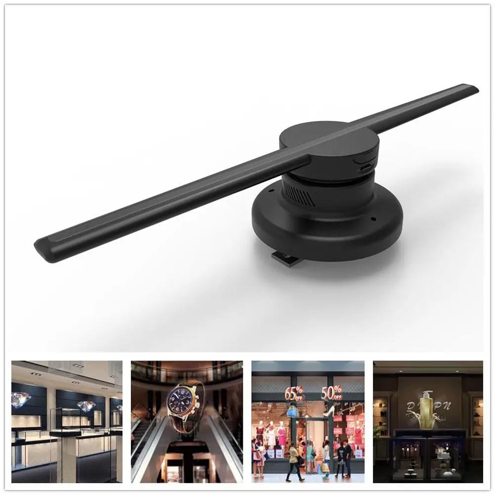 85-265V 42cm/16.54 Wifi 320 LEDs 3D Hologram Projector Hologram Player LED Display Fan Advertising Light APP Control 85-265V 42cm/16.54 Wifi 320 LEDs 3D Hologram Projector Hologram Player LED Display Fan Advertising Light APP Control