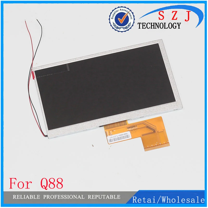 

New 7" inch 800*480 60pins 165*104mm TFT LCD Display Panel For Allwinner A13 A10 Q8 Q88 MZ82 GB880 Tablet PC Free Shipping