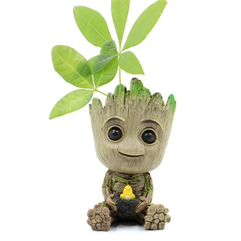 

Home Decoration Accessories Plants Flower Pots Cute Anime Baby Tree Groot Ornaments Desk Decoration Crafts Birthday Gifts