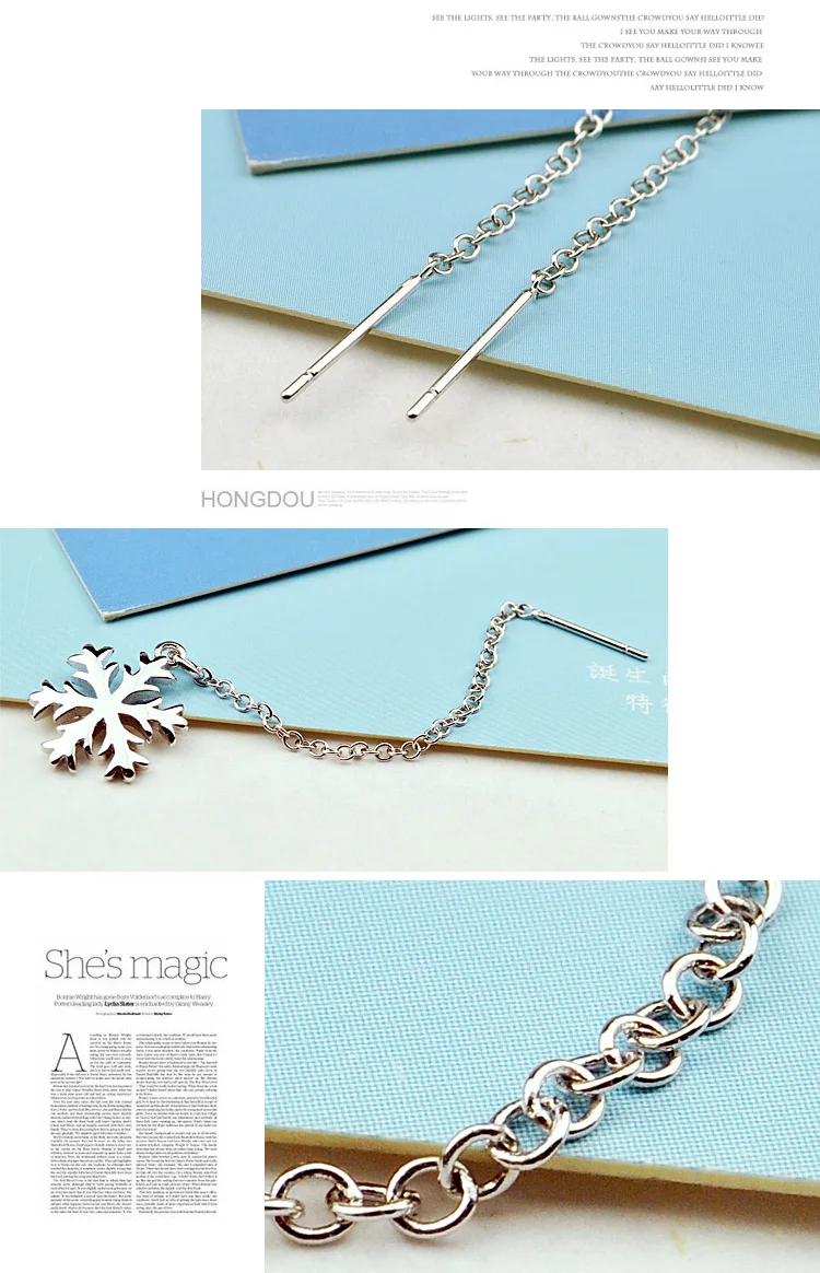Snowflake Earrings Image 4